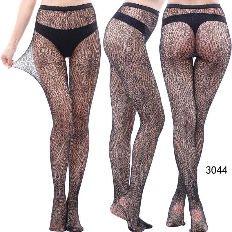 Fall & Holiday Glam: High-Waist Patterned & Fishnet Tights Collection - 12 Chic Styles