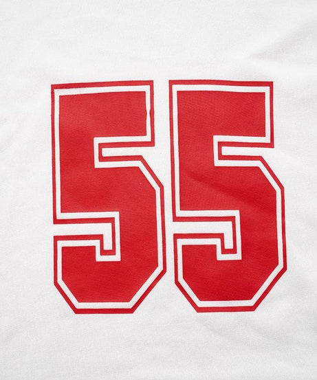 Game Day Ready '55' Crop Top | Women's Retro Ringer Tee with Chic Tie Sleeves