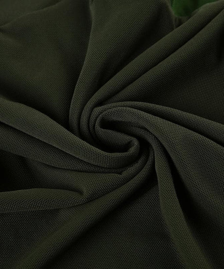 Fall Chic Olive Green Contrast Ruched Cami Top - Trendy Slim Fit Tank