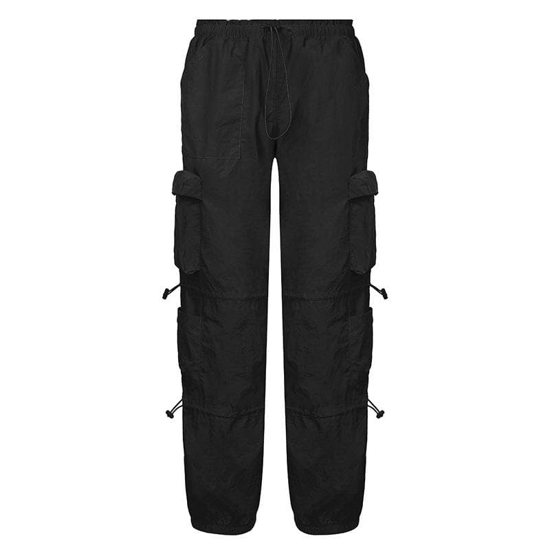 Effortless Fall Vibe: Women's Y2K Baggy Cargo Pants | Low Rise Streetwear Utility Trousers