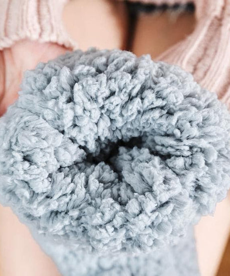 Cozy Season Essential: Ultra-Plush Sherpa Fleece Lounge Socks for Women
