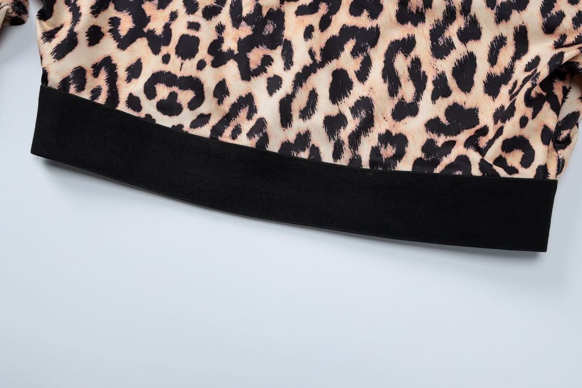 Unleash Your Inner Wild: Chic Leopard Flare Pant & Crop Top Set - Fall Trendsetter