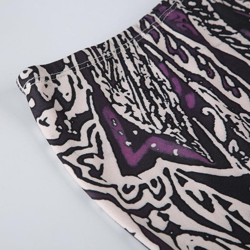 Fall Whisper High-Rise Maxi Skirt - Elegant Abstract Paisley Print