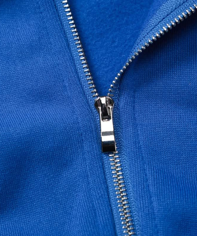 Cozy Chic Fall: Royal Blue Cropped Zip Sweatshirt & Wide-Leg Pant Set