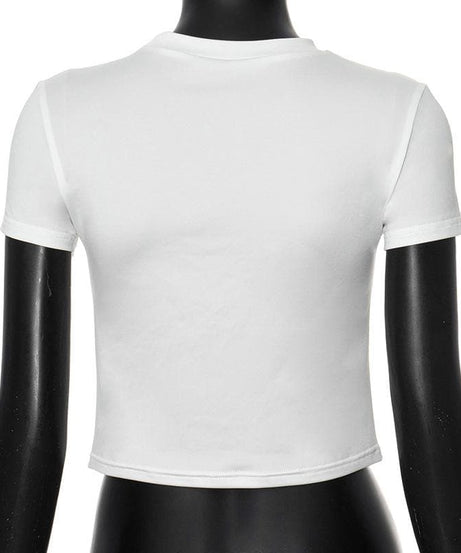 Y2K Adorable Poodle Crop Top with Pink Bow Detail – Cozy & Trendy Fall Fashion Tee