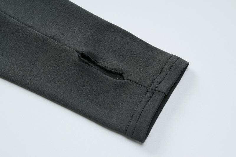 Effortless Fall Cami Shrug Jumpsuit with Thumbholes - Sleek Bodycon One-Piece