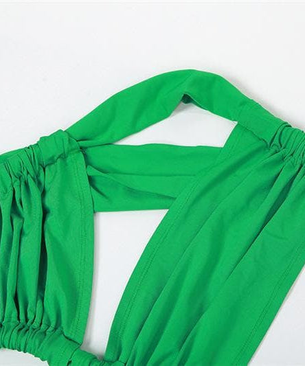 Show-Stopping Emerald Green Halter Cutout Maxi Dress - Your Ultimate Holiday Party & Getaway Glam