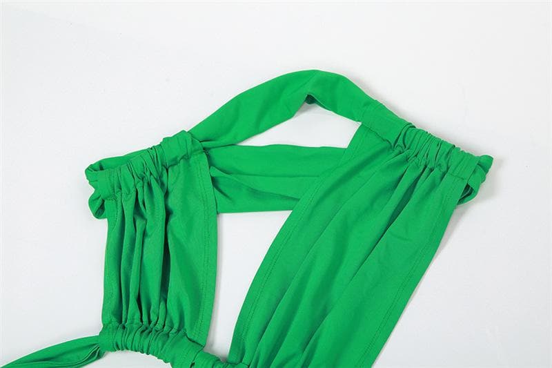 Show-Stopping Emerald Green Halter Cutout Maxi Dress - Your Ultimate Holiday Party & Getaway Glam