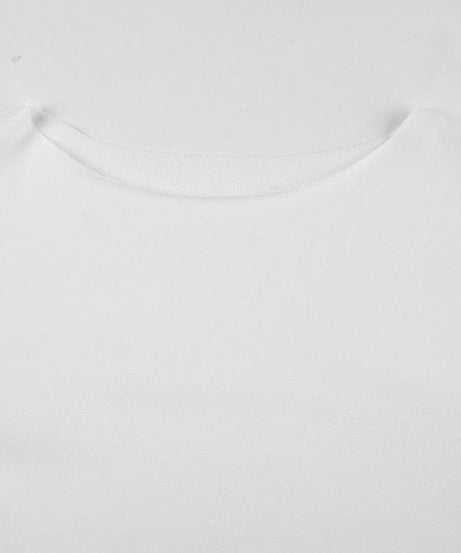 Effortless Chic Boat Neck Long Sleeve Top for Women - Your Go-To White Fall Essential