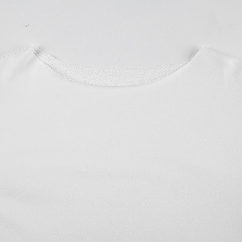 Effortless Chic Boat Neck Long Sleeve Top for Women - Your Go-To White Fall Essential