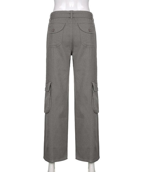 Y2K Revival Baggy Cargo Pants for Women - Effortless Fall Street Style