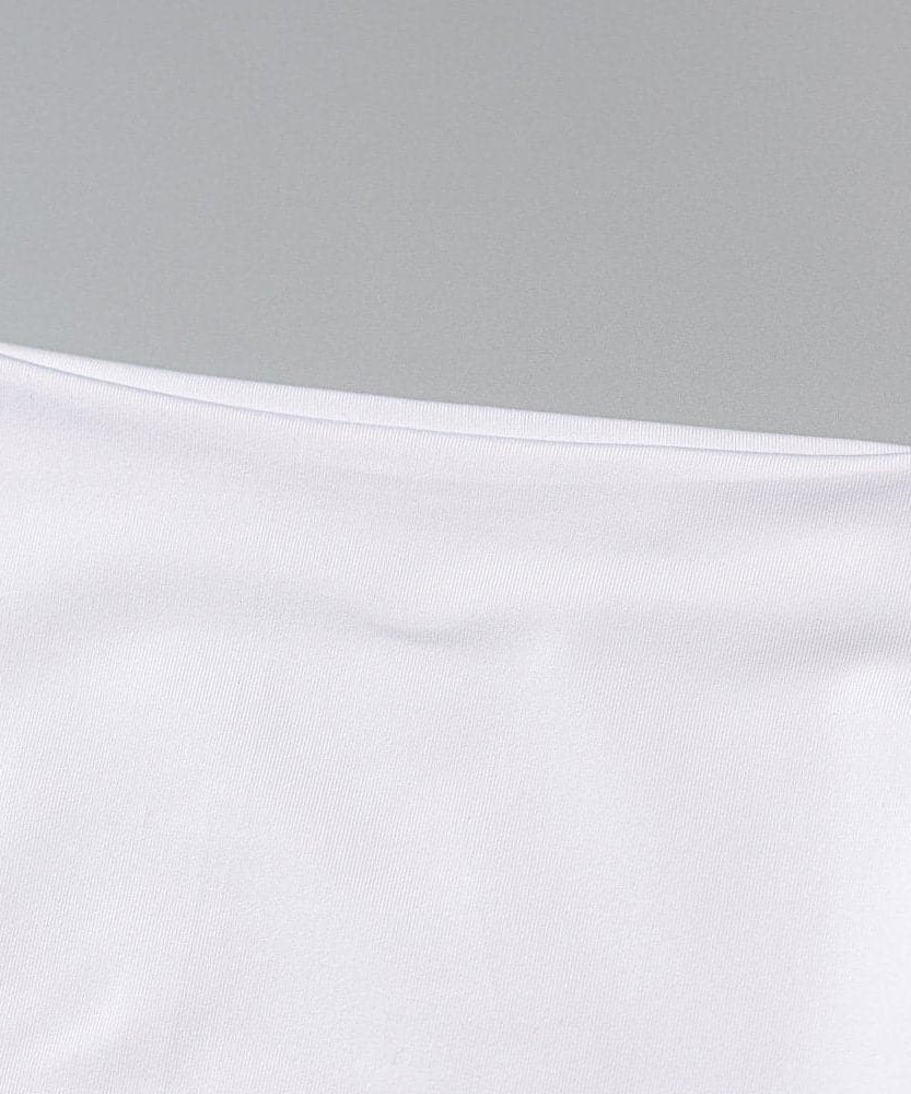 Crisp White Athleisure Set: Short Sleeve Crop Top & High-Waisted Leggings for Fall