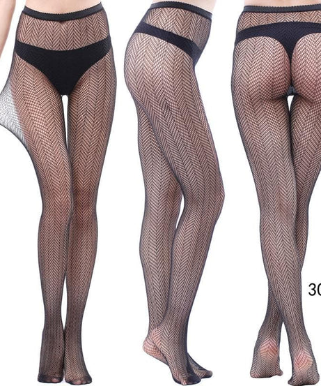 Fall & Holiday Glam: High-Waist Patterned & Fishnet Tights Collection - 12 Chic Styles
