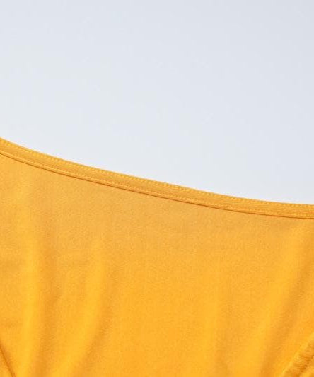 Chic Fall Essential: Black Wrap V-Neck Long Sleeve Crop Top with Thumbholes