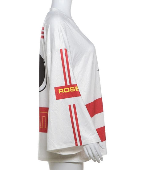 Mr. Dream Extreme V-Neck Long Sleeve Top - Your Go-To Retro Fall Streetwear