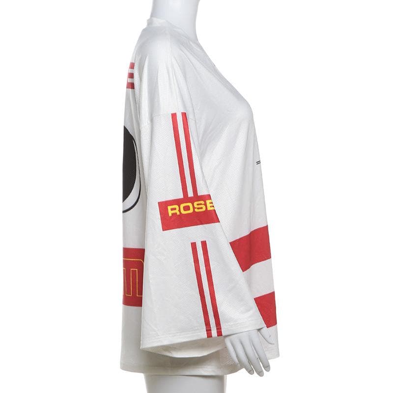 Mr. Dream Extreme V-Neck Long Sleeve Top - Your Go-To Retro Fall Streetwear