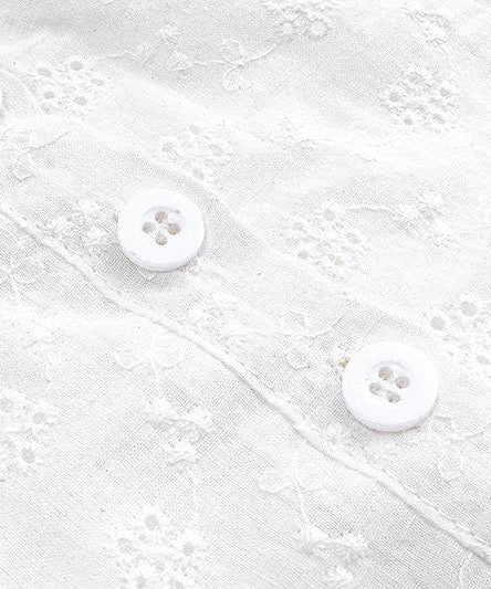 Chic White Embroidered Cami Top - Effortless Fall Layering & Transitional Style