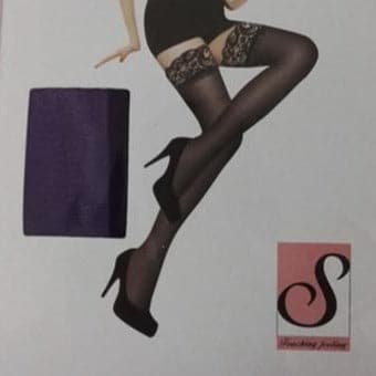 Sultry Black Lace Thigh High Stockings - Perfect for Fall & Holiday Glam