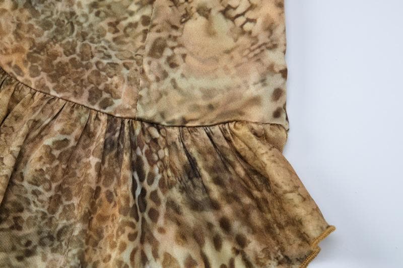 Fierce Y2K Leopard Print Halter Crop Top & Maxi Skirt Set - Fall Getaway & Night Out Chic