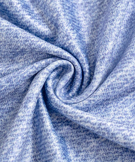 Rev Up Your Fall Style: Edgy Motorsports Denim Print Long Sleeve Bodycon Mini Dress