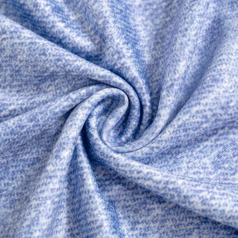 Rev Up Your Fall Style: Edgy Motorsports Denim Print Long Sleeve Bodycon Mini Dress