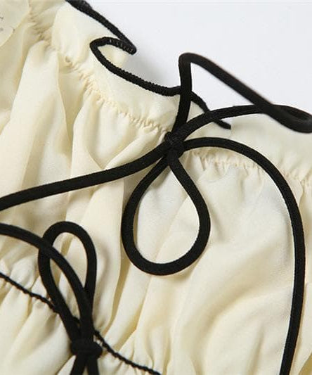 Chic & Edgy Bow-Detail Ruched Bodycon Maxi Dress | Fall Glamour