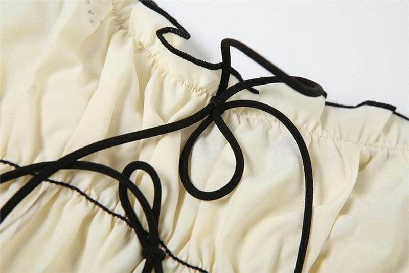 Chic & Edgy Bow-Detail Ruched Bodycon Maxi Dress | Fall Glamour