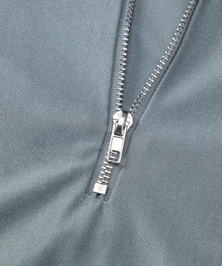 Effortless Fall Chic: Women's Long Sleeve High-Neck Zip Maxi Dress