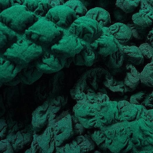 Cozy Chic Black Popcorn Texture Open Back Mini Dress - Fall & Holiday Ready