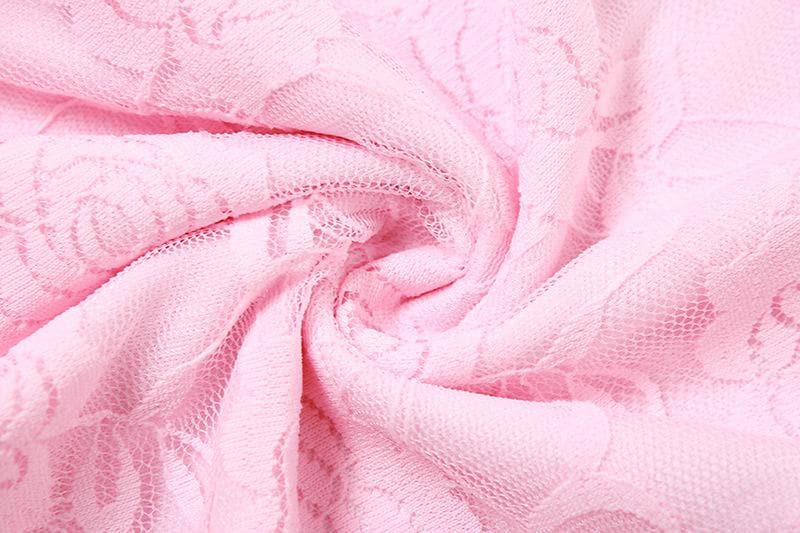 Romantic Blush Pink Lace Mermaid Maxi Dress with Chic Velvet Bow - Your Statement Piece for Fall & Holiday Events