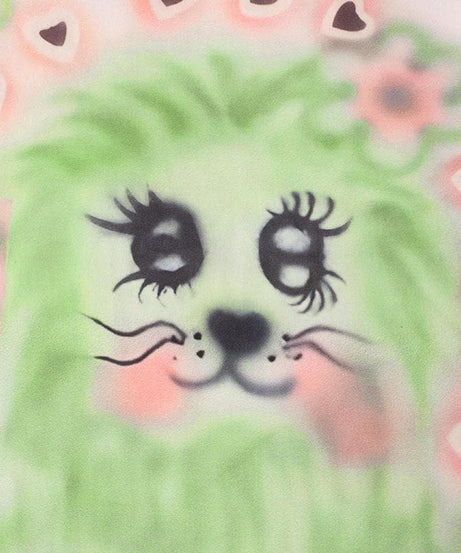 Dreamy Pastel Kitty Crop Top - Playful Airbrush Graphic Tee for Cozy Fall Days