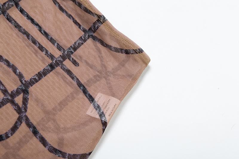 Bewitching Sheer Mesh Spiderweb Print Cami & Midi Skirt Set - Your Ultimate Fall & Halloween Statement