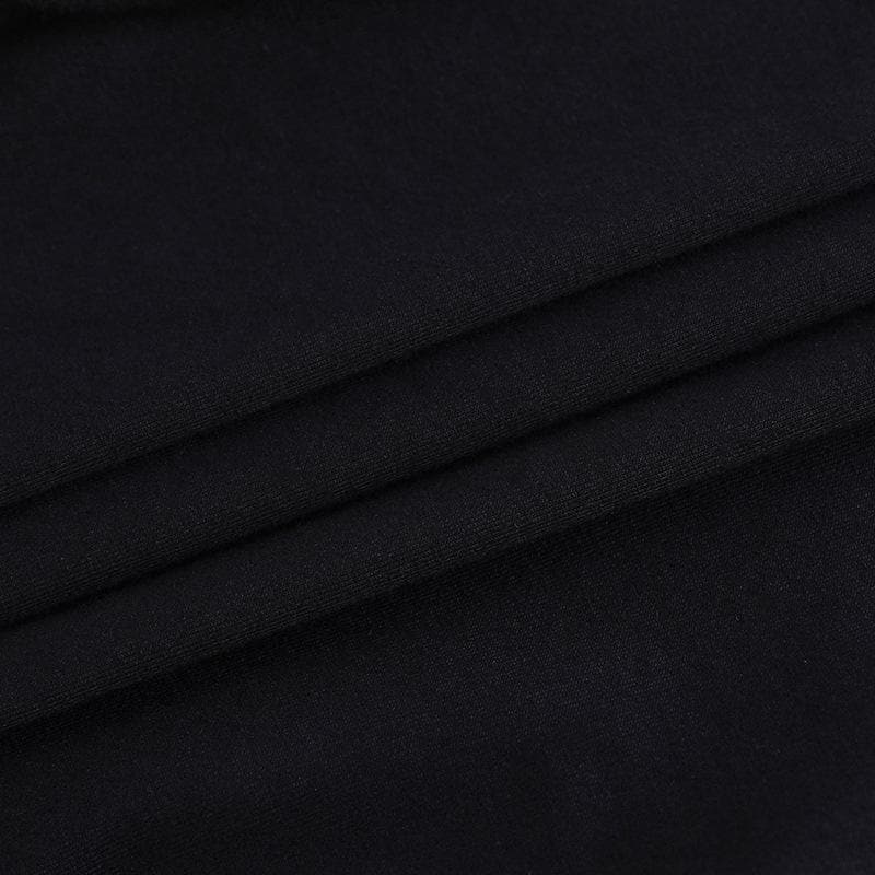 Y2K Alt Fishnet Buckle Crop Top | Off-Shoulder & Cut-Out - Your Edgy Fall & Halloween Essential