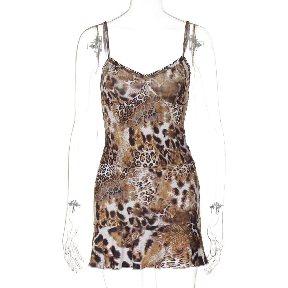 Fierce Fall Leopard Print Cami & Ruffle Mini Skirt Set | Y2K Night Out Ready