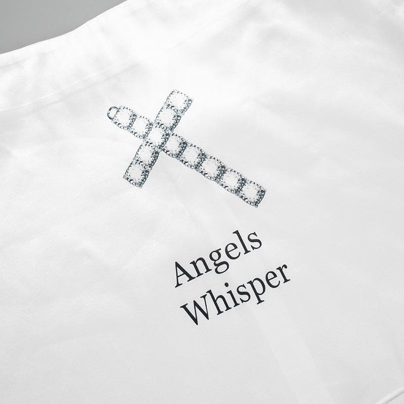 Angels Whisper Y2K Ethereal Halter Crop Top & Mini Skirt Set - Perfect for Fall Parties & Halloween