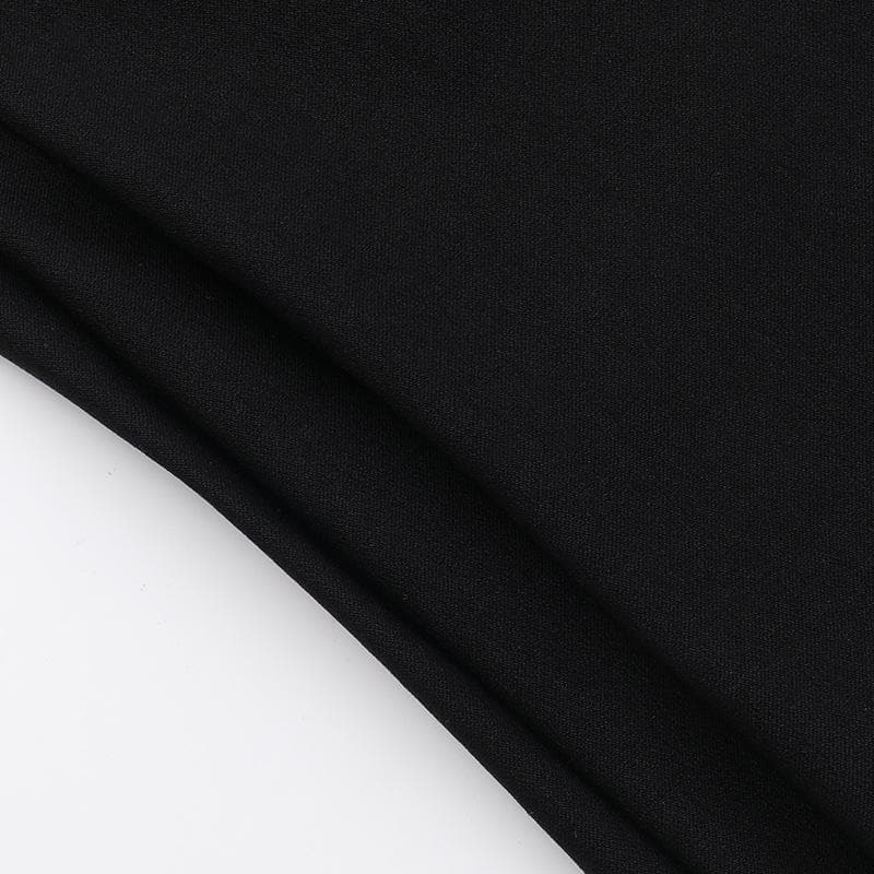 Rebel Chic Buckle & Zip Corset Top | Edgy Strapless Bustier for Fall & Halloween