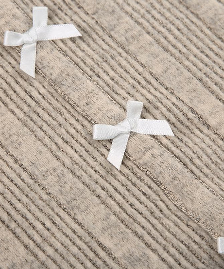 Autumn Coquette Ribbed Knit Crop Top: Layered Halter, Ruffles & Bows