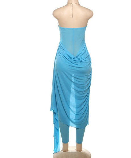 Ocean Mist Chain Halter Cutout Maxi Dress - Your Glamorous Statement for Holiday Parties & Tropical Getaways