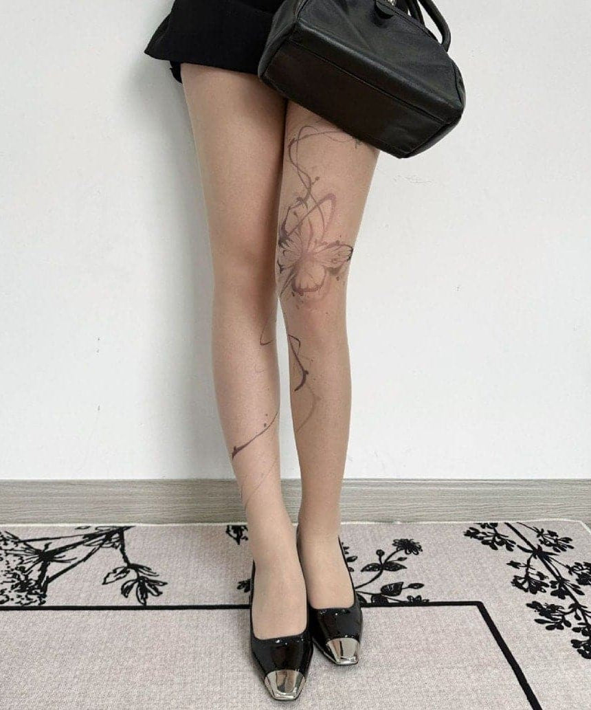 Enchanting Butterfly Sheer Tights | Elevate Your Fall Fashion & Holiday Style
