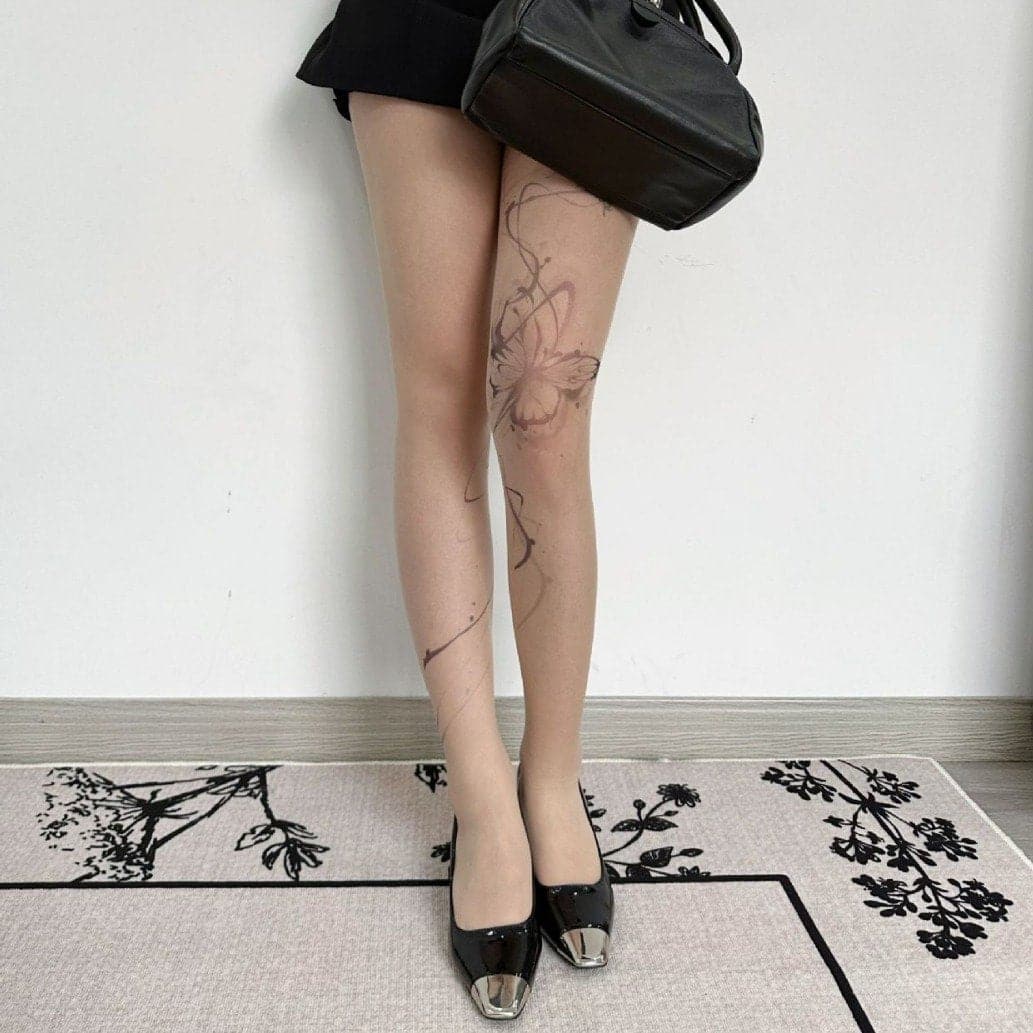 Enchanting Butterfly Sheer Tights | Elevate Your Fall Fashion & Holiday Style