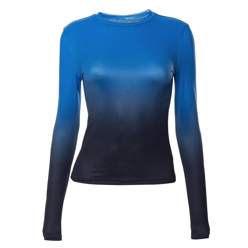 Ocean Sunset Ombre Long Sleeve Top - Your Chic Fall & Winter Wardrobe Staple