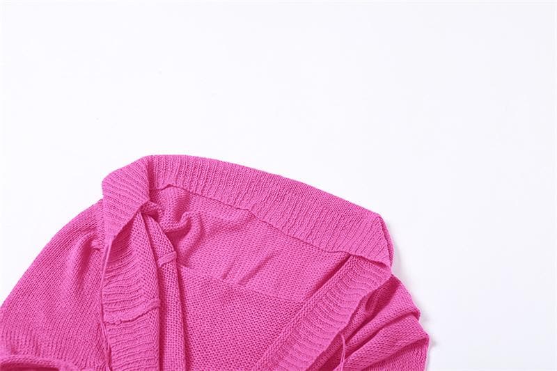 Edgy Knit Sleeveless Hooded Crop Top for Fall – Chic Streetwear Essential