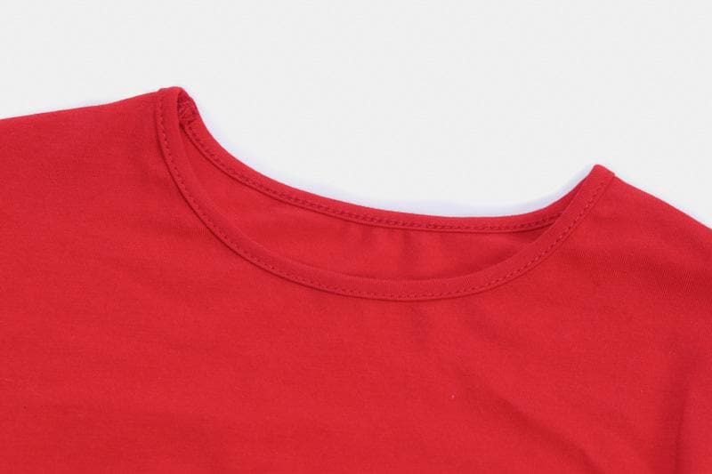 Effortless Chic: Scarlet Red Long Sleeve Crewneck Bodysuit - Your Fall Wardrobe Essential