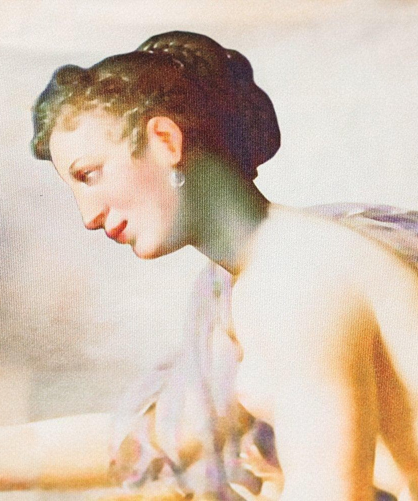 Renaissance Reverie Cut-Out Halter Maxi Dress - Fall Art Print Statement Piece