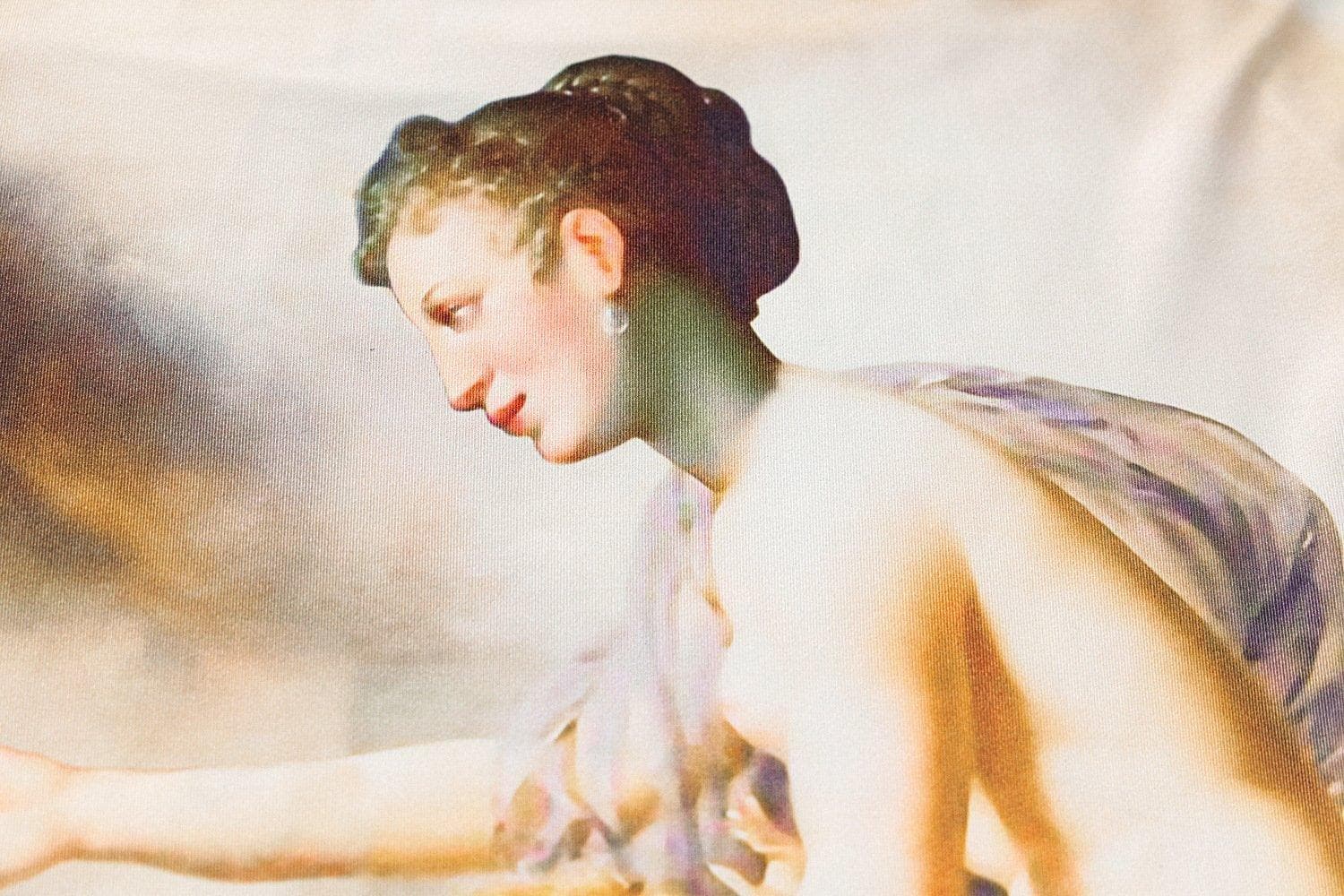 Renaissance Reverie Cut-Out Halter Maxi Dress - Fall Art Print Statement Piece