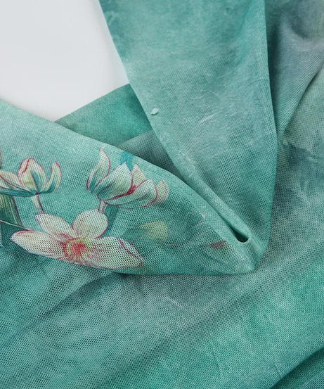 Dreamy Butterfly Print Ruched Mesh Maxi Dress | Cowl Neck & Mermaid Hem for Effortless Fall Style