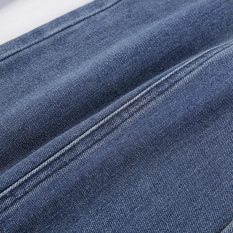 Fall Trend: Women's High-Rise Baggy Cargo Jeans - Y2K Faded Denim