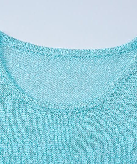 Aqua Shimmer Knit Mini Dress – Your Fall Layering & Party Essential