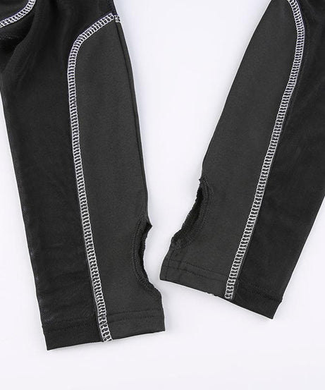 Edgy Chic Fall Mesh Crop Top - Quarter-Zip, Cold Shoulder & Tactical Buckle Detail