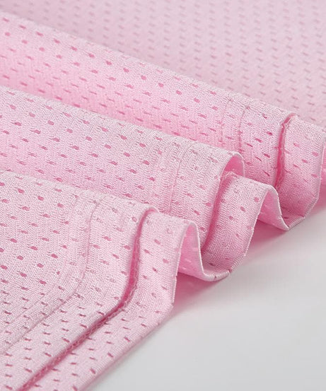 Women's Pink '96' Mesh Jersey V-Neck Top - Fall Game Day & Sporty Athleisure